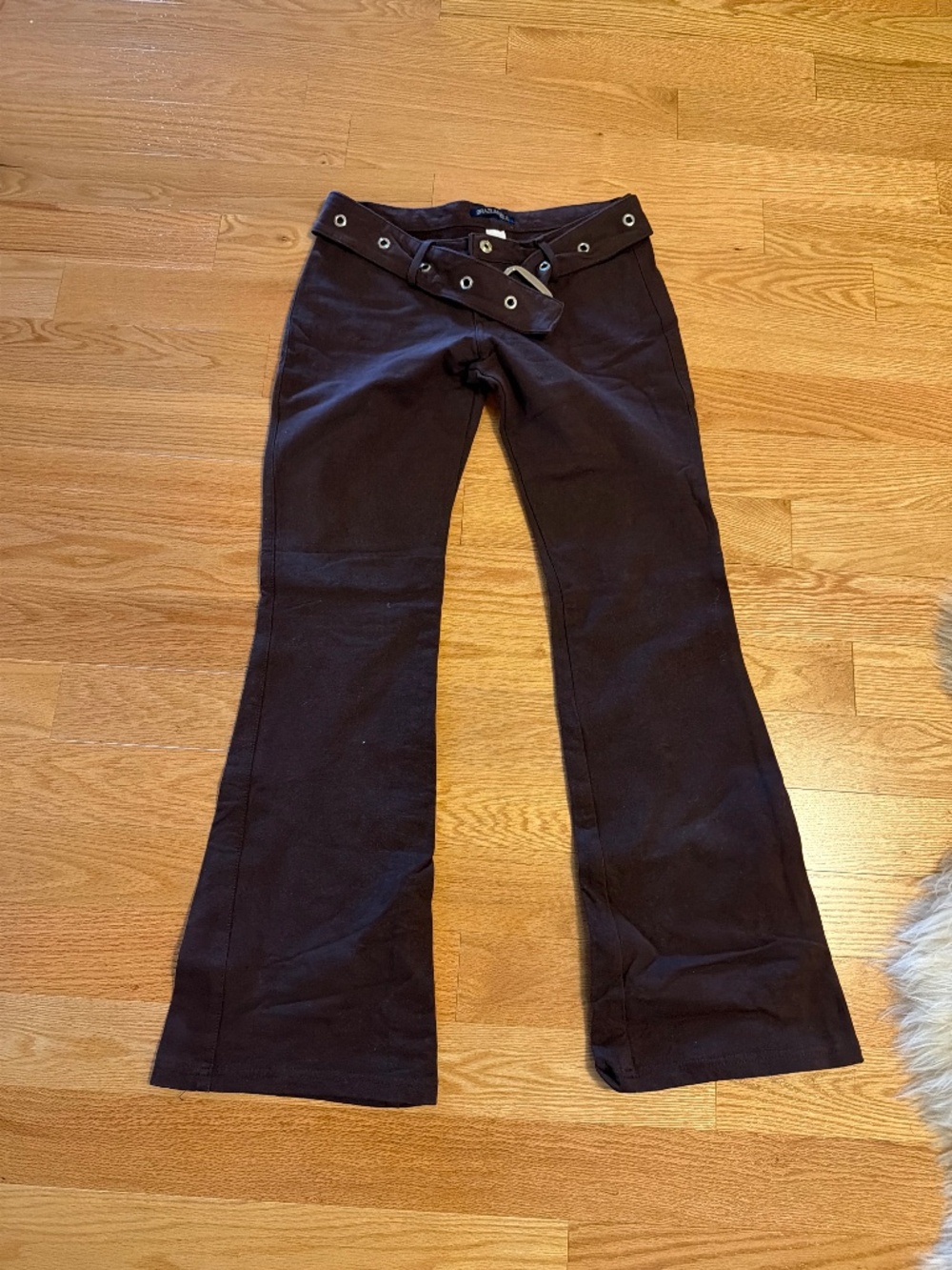 Brown Stretch Flare Y2K low rise pant - size 11 (32 inch waistband)